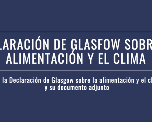 Declaración de Glasgow alimentación y clima